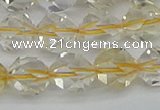 CNG7232 15.5 inches 10mm faceted nuggets citrine gemstone beads