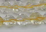 CNG7233 15.5 inches 12mm faceted nuggets citrine gemstone beads