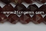 CNG7272 15.5 inches 10mm faceted nuggets orange garnet beads