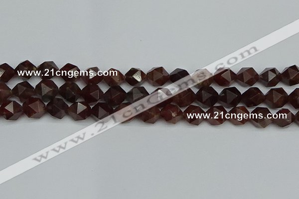 CNG7273 15.5 inches 12mm faceted nuggets orange garnet beads