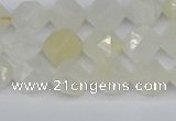 CNG7286 15.5 inches 8mm faceted nuggets white moonstone beads