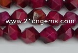 CNG7321 15.5 inches 8mm faceted nuggets red tiger eye beads