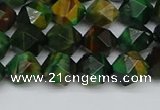 CNG7326 15.5 inches 8mm faceted nuggets green tiger eye beads