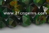 CNG7327 15.5 inches 10mm faceted nuggets green tiger eye beads