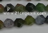 CNG7341 15.5 inches 8mm faceted nuggets Indian agate beads
