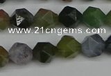 CNG7341 15.5 inches 8mm faceted nuggets Indian agate beads