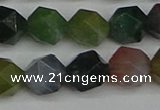 CNG7342 15.5 inches 10mm faceted nuggets Indian agate beads