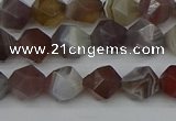 CNG7345 15.5 inches 6mm faceted nuggets botswana agate beads