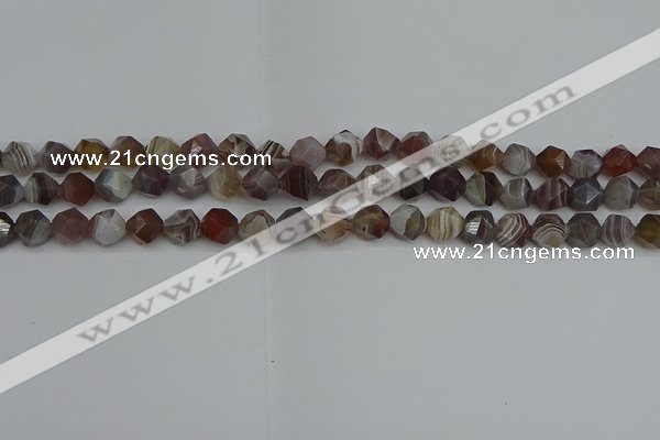 CNG7345 15.5 inches 6mm faceted nuggets botswana agate beads