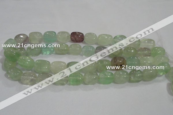 CNG736 15.5 inches 13*18mm nuggets fluorite beads wholesale