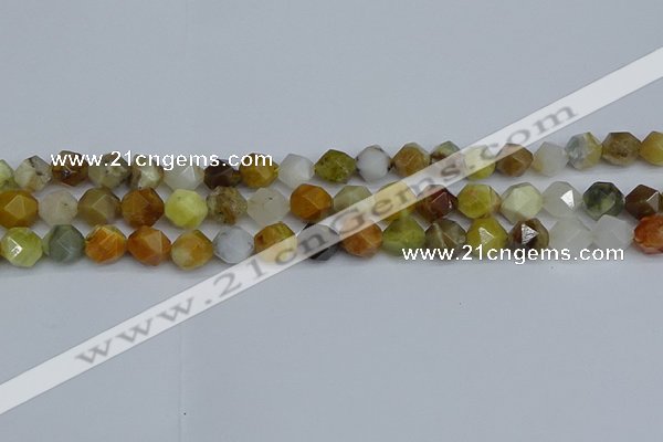 CNG7371 15.5 inches 8mm faceted nuggets mixed opal beads