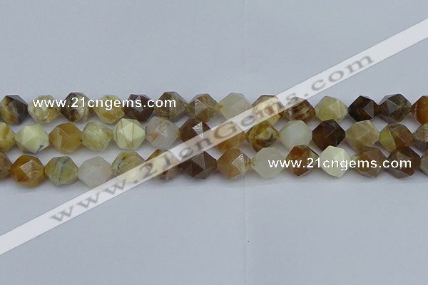 CNG7372 15.5 inches 10mm faceted nuggets mixed opal beads