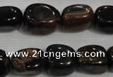 CNG739 15.5 inches 13*18mm nuggets blue tiger eye beads wholesale