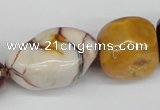 CNG74  15.5 inches 13*18mm - 25*35mm nuggets mookaite gemstone beads