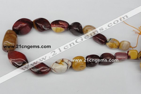 CNG74  15.5 inches 13*18mm - 25*35mm nuggets mookaite gemstone beads