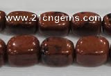 CNG741 15.5 inches 12*16mm nuggets mahogany obsidian beads wholesale