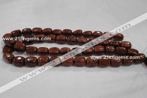 CNG741 15.5 inches 12*16mm nuggets mahogany obsidian beads wholesale