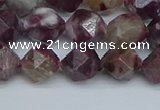 CNG7411 15.5 inches 8mm faceted nuggets tourmaline beads