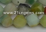 CNG7418 15.5 inches 12mm faceted nuggets amazonite beads