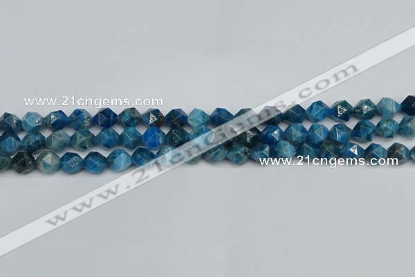 CNG7430 15.5 inches 6mm faceted nuggets apatite gemstone beads