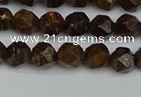 CNG7440 15.5 inches 6mm faceted nuggets bronzite gemstone beads