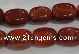 CNG747 15.5 inches 13*18mm nuggets red agate beads wholesale