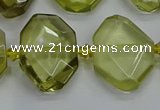 CNG7474 15.5 inches 13*18mm - 18*25mm faceted freeform lemon quartz beads