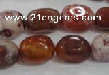 CNG748 15.5 inches 13*18mm nuggets fire agate beads wholesale