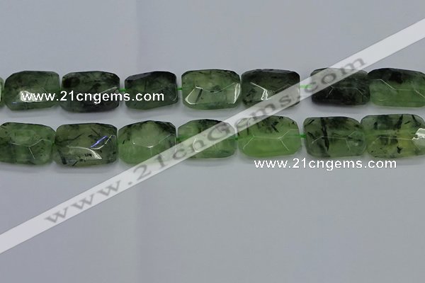 CNG7485 15.5 inches 18*25mm - 20*30mm faceted freeform prehnite beads