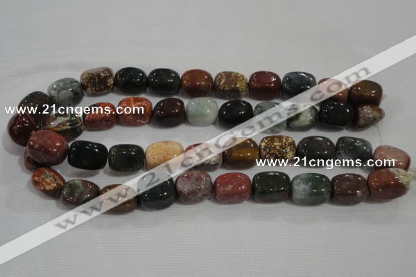 CNG750 15.5 inches 13*18mm nuggets Indian agate beads wholesale