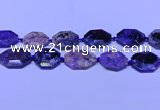 CNG7516 15.5 inches 25*35mm - 30*40mm faceted freeform charoite beads