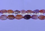 CNG7528 18*25mm - 25*35mm faceted freeform red Botswana agate beads
