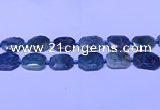 CNG7531 15.5 inches 18*25mm - 25*35mm faceted freeform chrysocolla beads