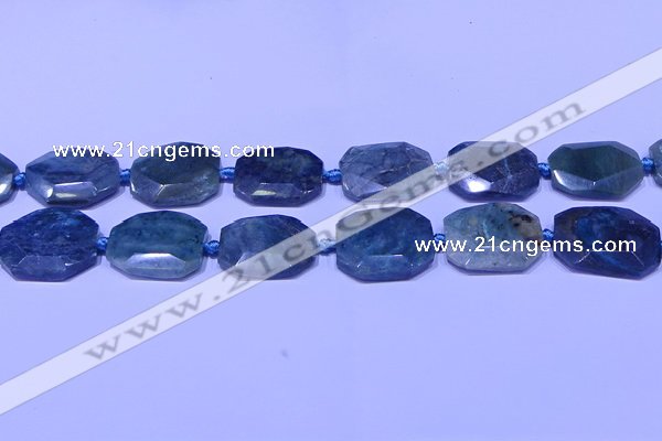CNG7531 15.5 inches 18*25mm - 25*35mm faceted freeform chrysocolla beads