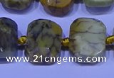 CNG7536 15.5 inches 12*16mm - 15*20mm faceted freeform agate beads