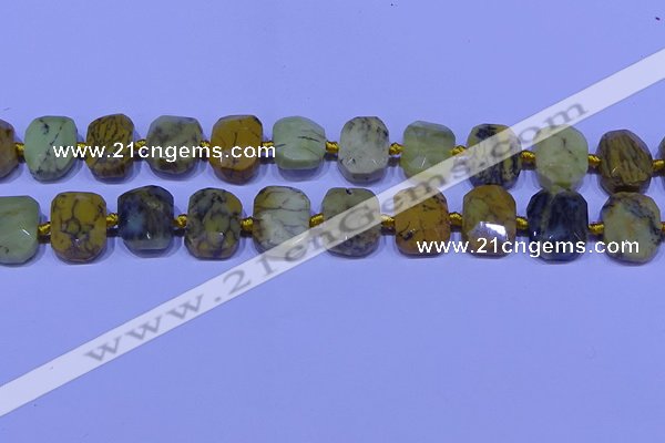 CNG7536 15.5 inches 12*16mm - 15*20mm faceted freeform agate beads