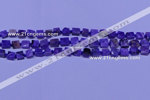 CNG7546 15.5 inches 6*8mm - 10*12mm freeform charoite beads