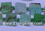 CNG7549 12*14mm - 14*15mm freeform Australia chrysoprase beads