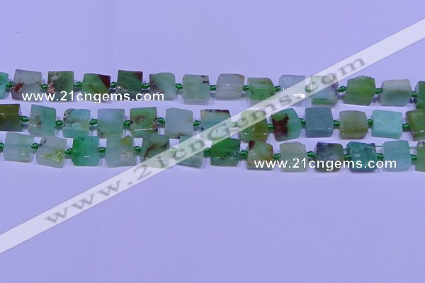 CNG7549 12*14mm - 14*15mm freeform Australia chrysoprase beads