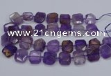 CNG7560 15.5 inches 18*25mm - 20*28mm faceted freeform ametrine beads