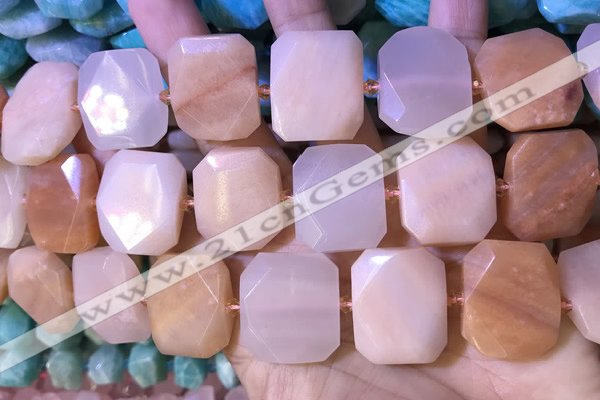 CNG7566 18*25mm - 20*28mm faceted freeform opal gemstone beads