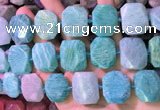 CNG7580 15.5 inches 18*25mm - 20*28mm faceted freeform amazonite beads