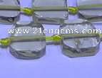 CNG7602 15.5 inches 12*14mm - 15*16mm freeform lemon quartz beads