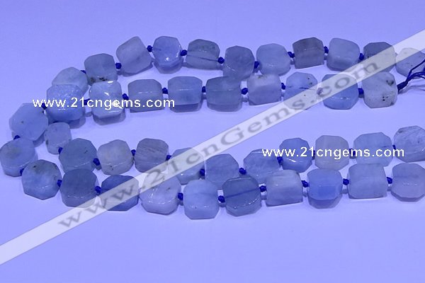 CNG7603 15.5 inches 12*14mm - 15*16mm freeform aquamarine beads