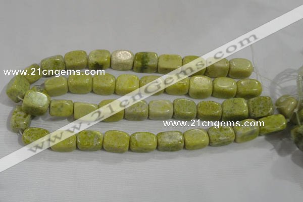 CNG761 15.5 inches 15*20mm nuggets lemon jade beads wholesale