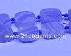 CNG7610 15.5 inches 8*12mm - 10*14mm freeform blue lace agate beads