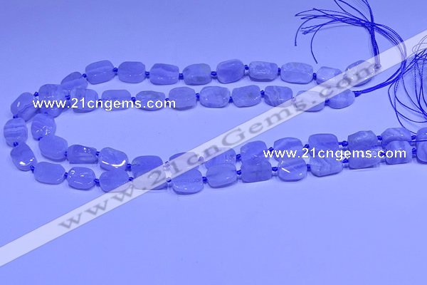 CNG7610 15.5 inches 8*12mm - 10*14mm freeform blue lace agate beads