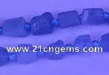 CNG7631 15.5 inches 6*8mm - 8*10mm nuggets aquamarine beads