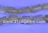 CNG7636 15.5 inches 5*7mm - 8*10mm nuggets lemon quartz beads