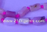 CNG7638 15.5 inches 5*7mm - 8*10mm nuggets pink opal beads